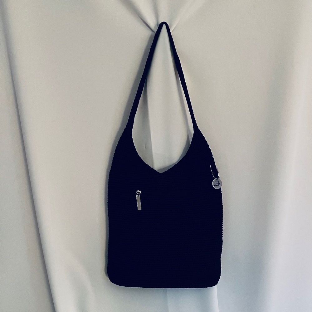 The Sak Crochet Shoulder Bag - Black